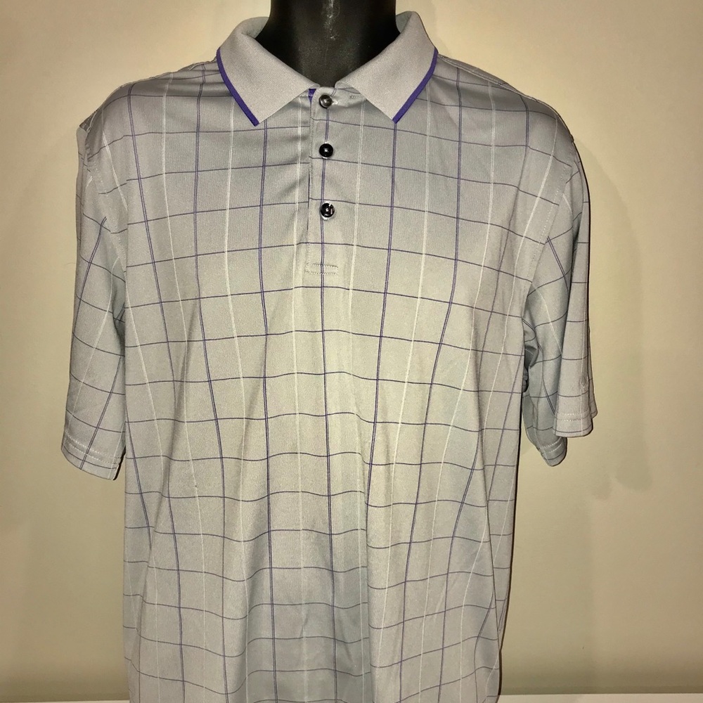 Walter Hagen Golf Polo Large Gray